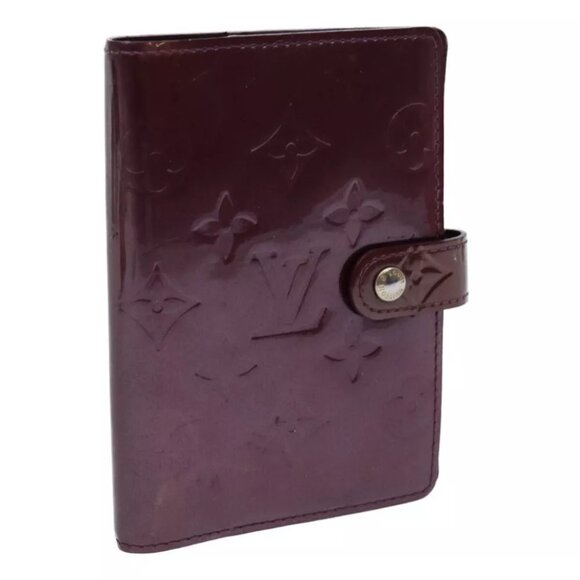 LOUIS VUITTON Vernis Agenda PM Day Planner Cover Violet R21050 LV Auth yk11984 - Picture 1 of 12